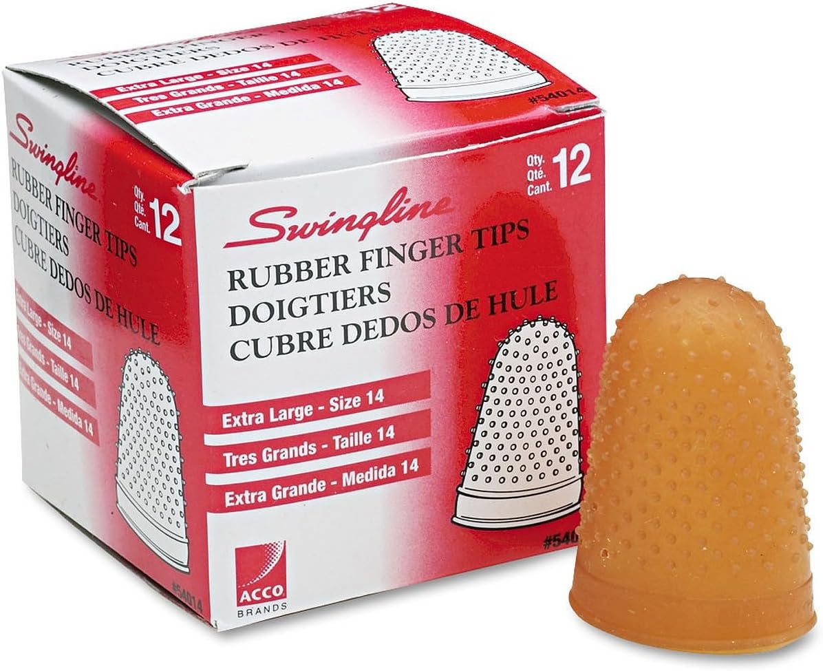 Large Rubber Finger Tips, Size 14, XLarge, 1/Dozen [Set