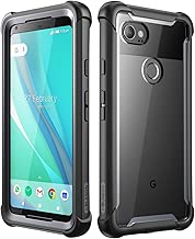 i-Blason Case for Google Pixel 2 XL 2017 Release, [Ares] Full-Body Rugged Clear Bumper Case with Built-in Screen Protector(Black) - coolthings.us
