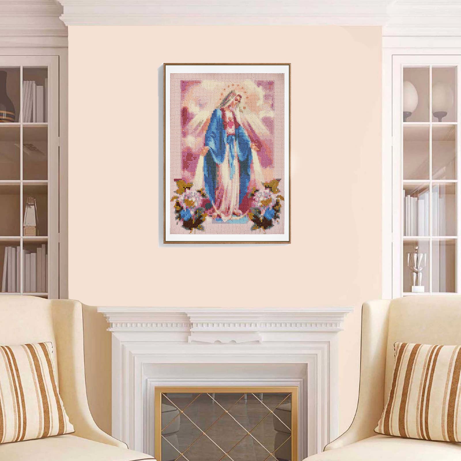 MARIA様 Amazon.com: liziciti DIY 5D Virgin Mary Diamond Painting Kits Full