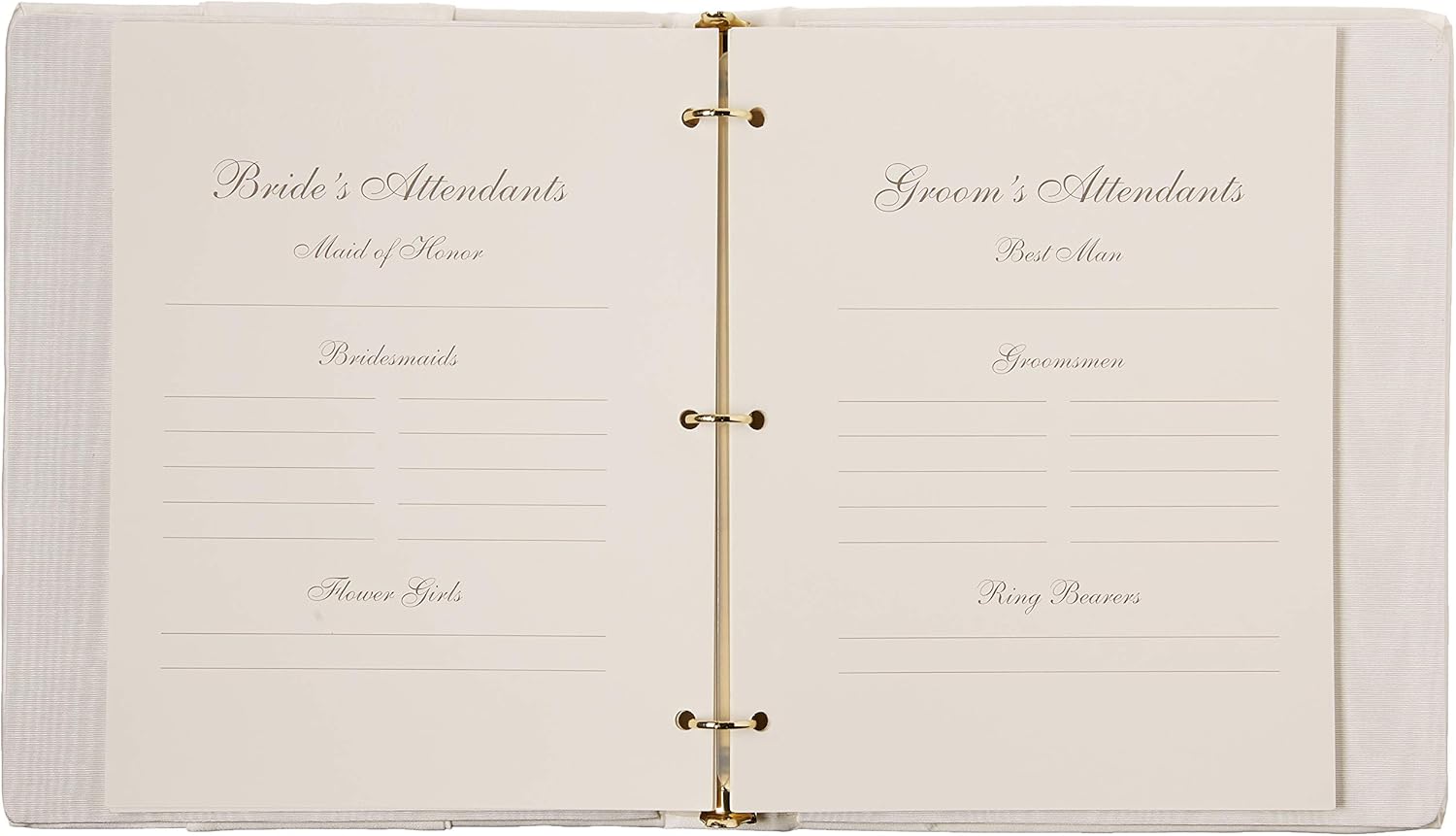 Ivy Lane Design Love Knot Wedding Memory Book, Ivory