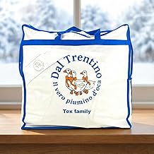 Trentino Double Goose Down Duvet, Warm and Soft Winter Duvet, 100% Natural Goose Down, 360 g/m² Filling, OEKO-TEX Certified - 200 x 200 cm