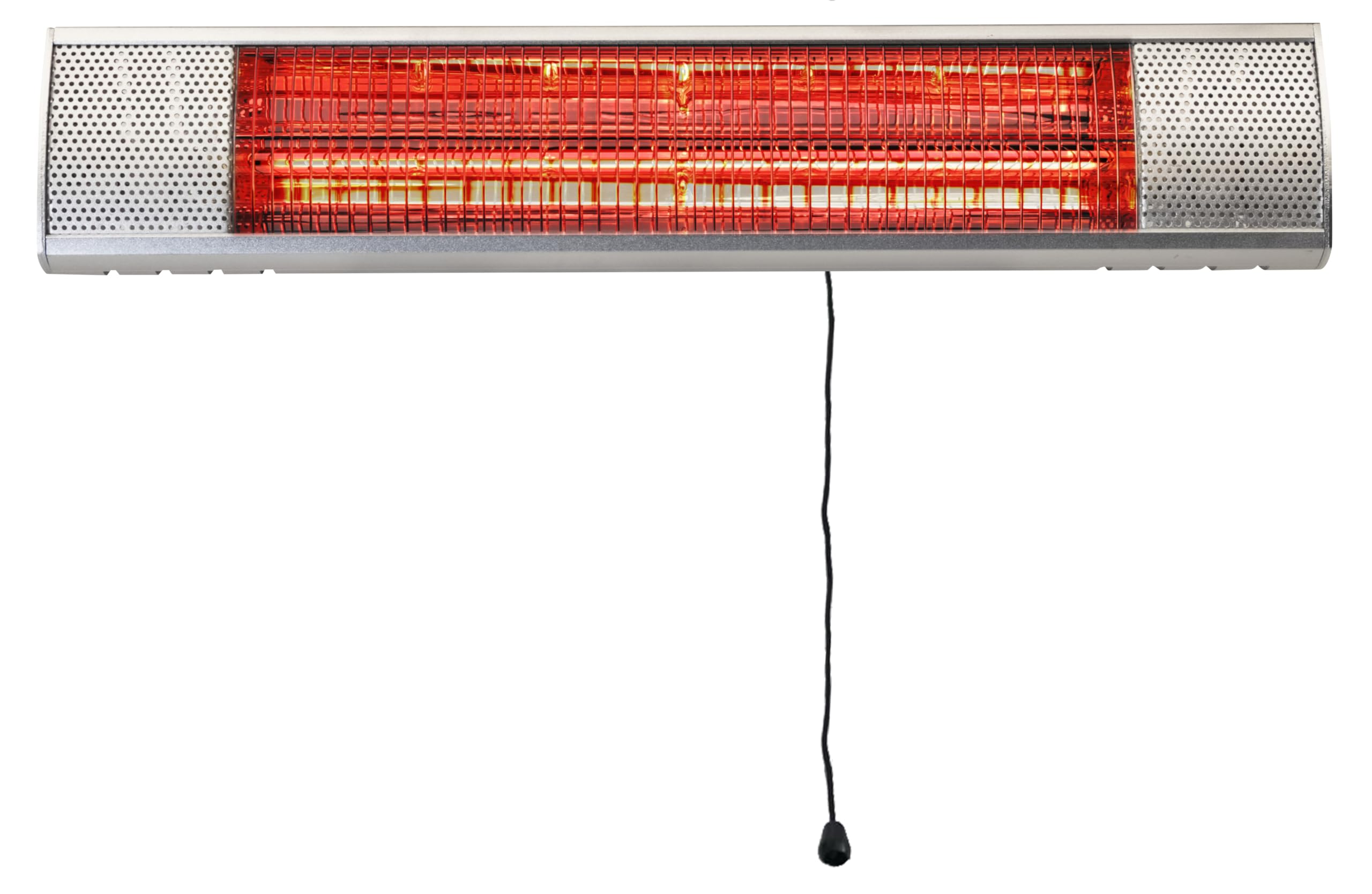 ELICENT | Caldo Lamp 2000 Gold, Stufa Radiante per Esterni con Griglia di Protezione, Interruttore ON/OFF a Tirante, Supporto Murale Orientabile, Superficie riscaldata 15m²