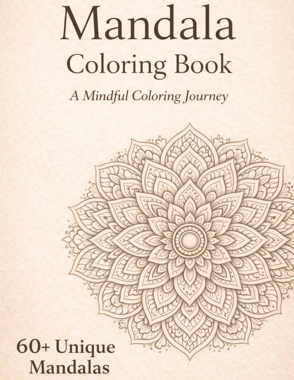 Mandala Coloring Book for Adults: 60+ Unique Mandalas for Stress Relief, Relaxation, and Mindful Coloring