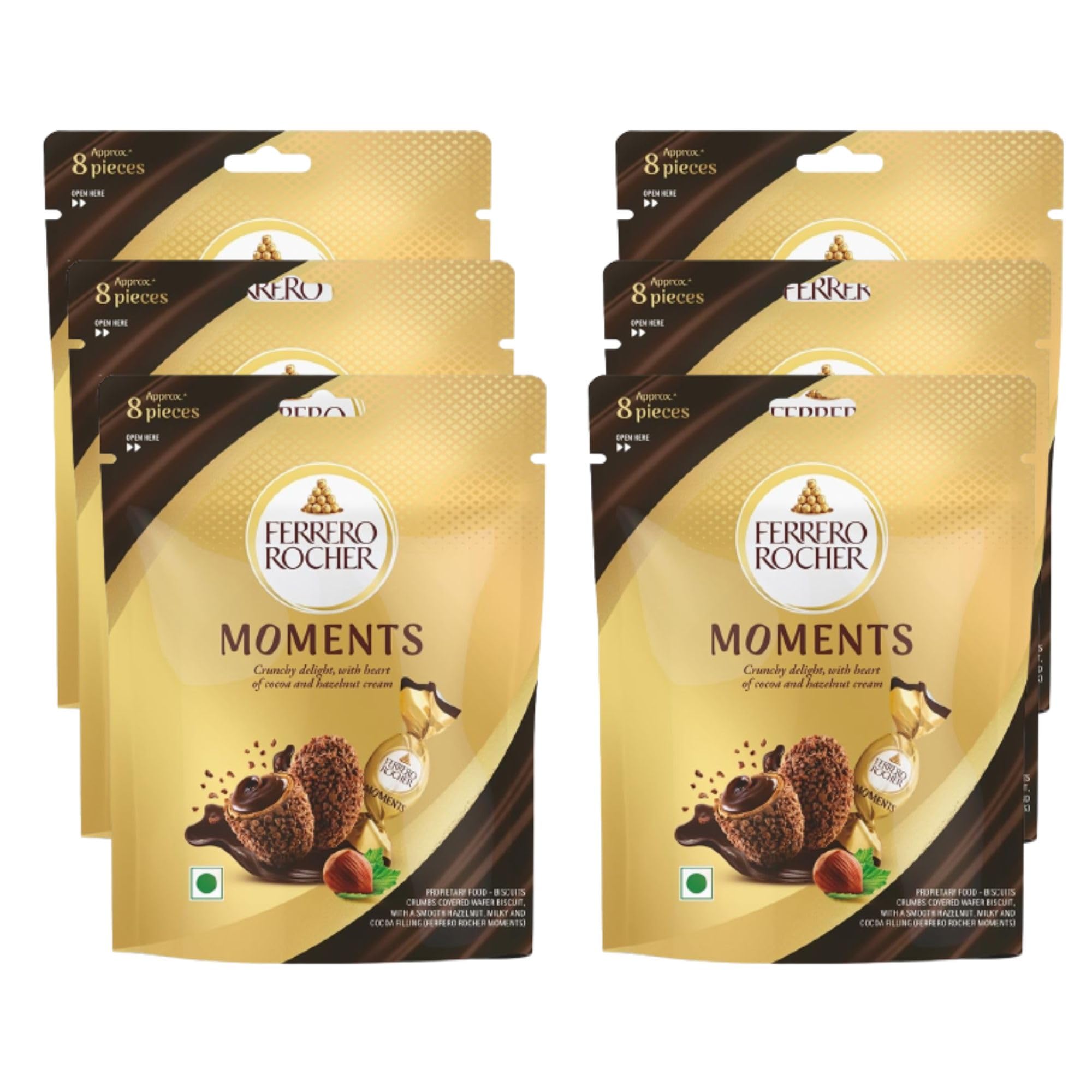 Ferrero Rocher Moments 8 pralines Pcs 46.4 gm Pack of 6 (B0CR8D8B94) Amazon Price History, Amazon Price Tracker