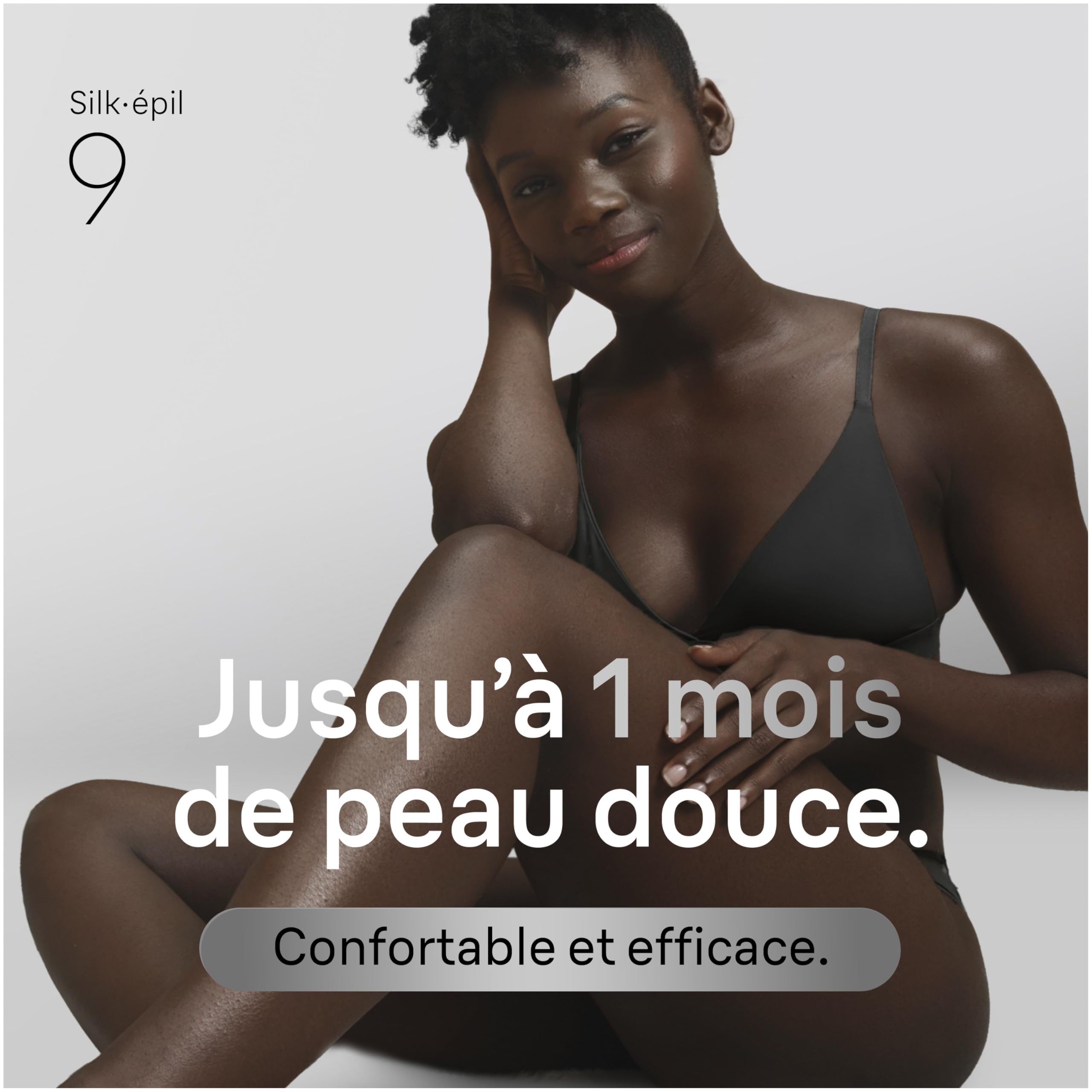 Braun Epilateur Electrique Femme Silk·épil 9, Etanche, Tête Pivotante pour une Epilation Facile, Coffret avec Sabot Tondeuse et Embout de Rasage, Argent, 9-041 - 2