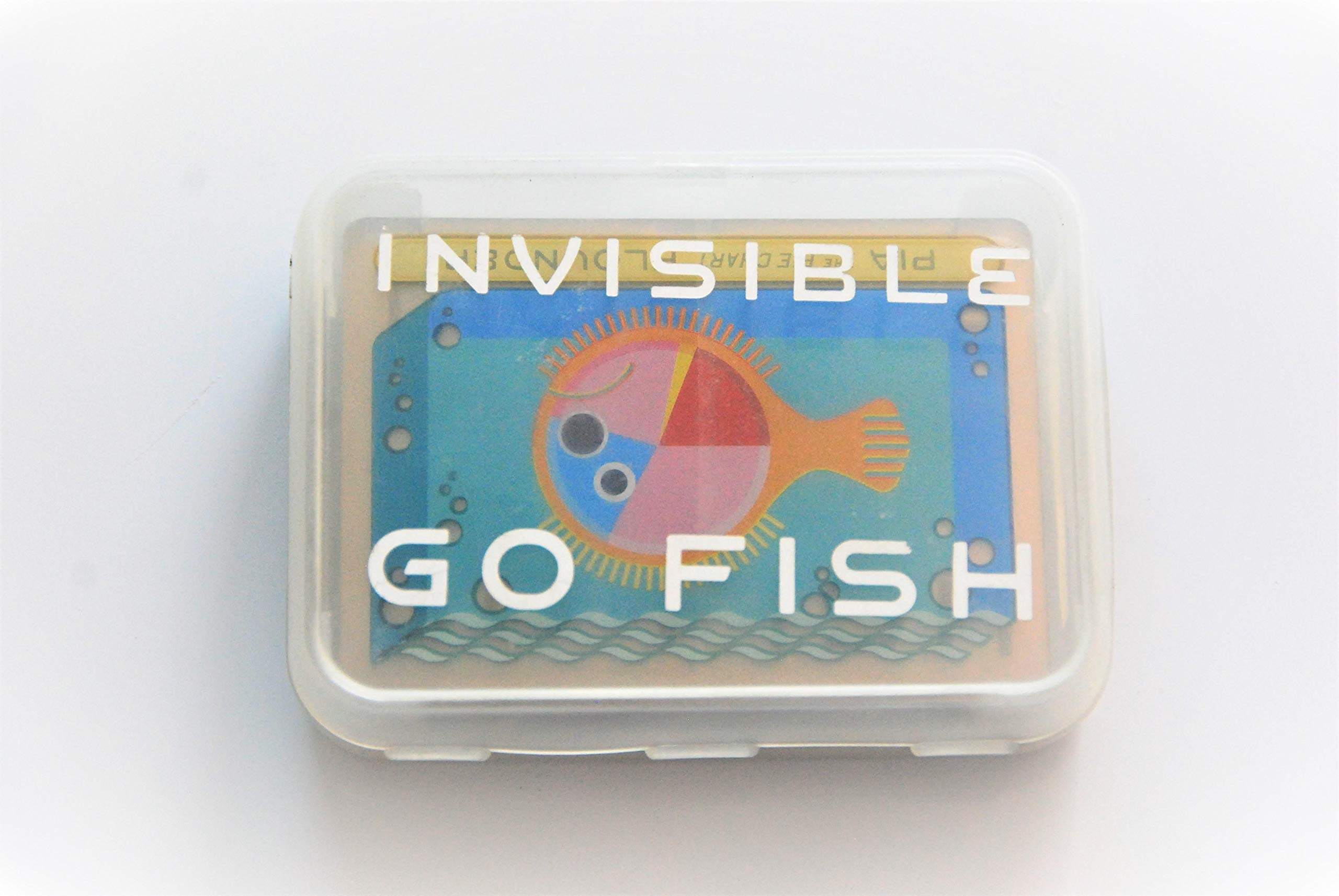 KIKKERLAND Go Fish Transparent Playing Cards, Waterproof Plastic see through.