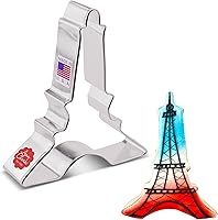 Vista 1 de Cortador de galletas Torre Eiffel de 4 pulgadas, fabricado en Estados Unidos por Ann Clark