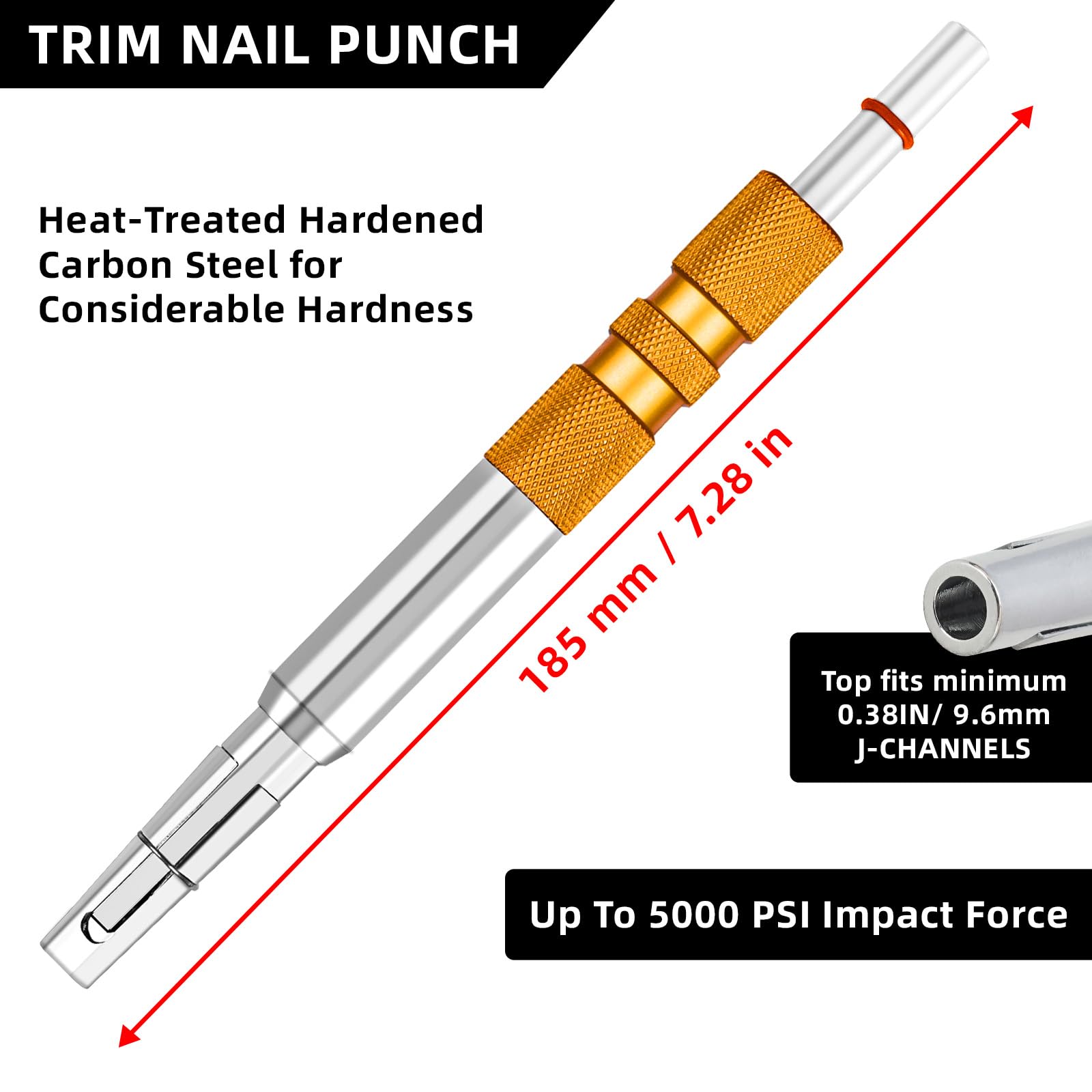 Trim Nail Punch - Secure & Easy Nail Insertion -2 Trim Nail Punch - Secure & Easy Nail Insertion -2