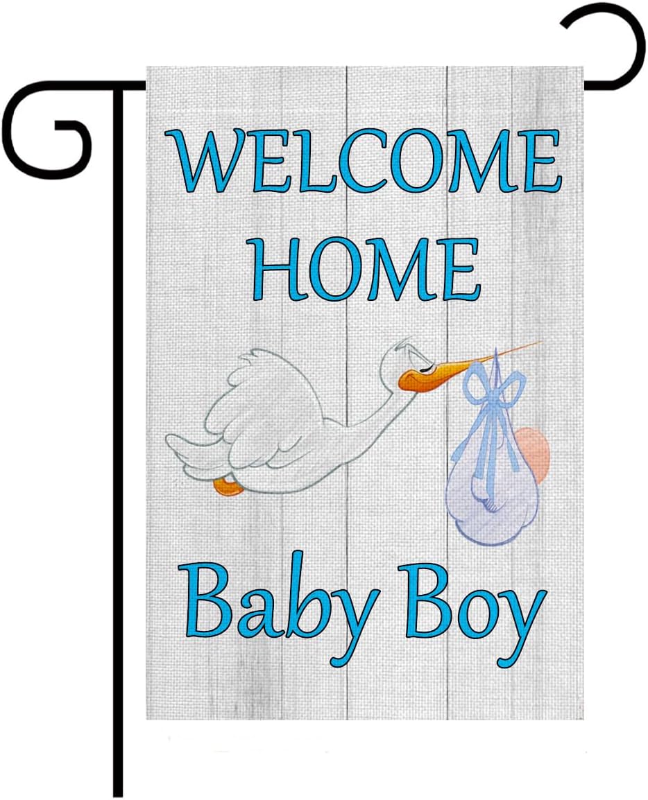 KiBSHiYiQi Home Baby Boy Garden Flag Newborn