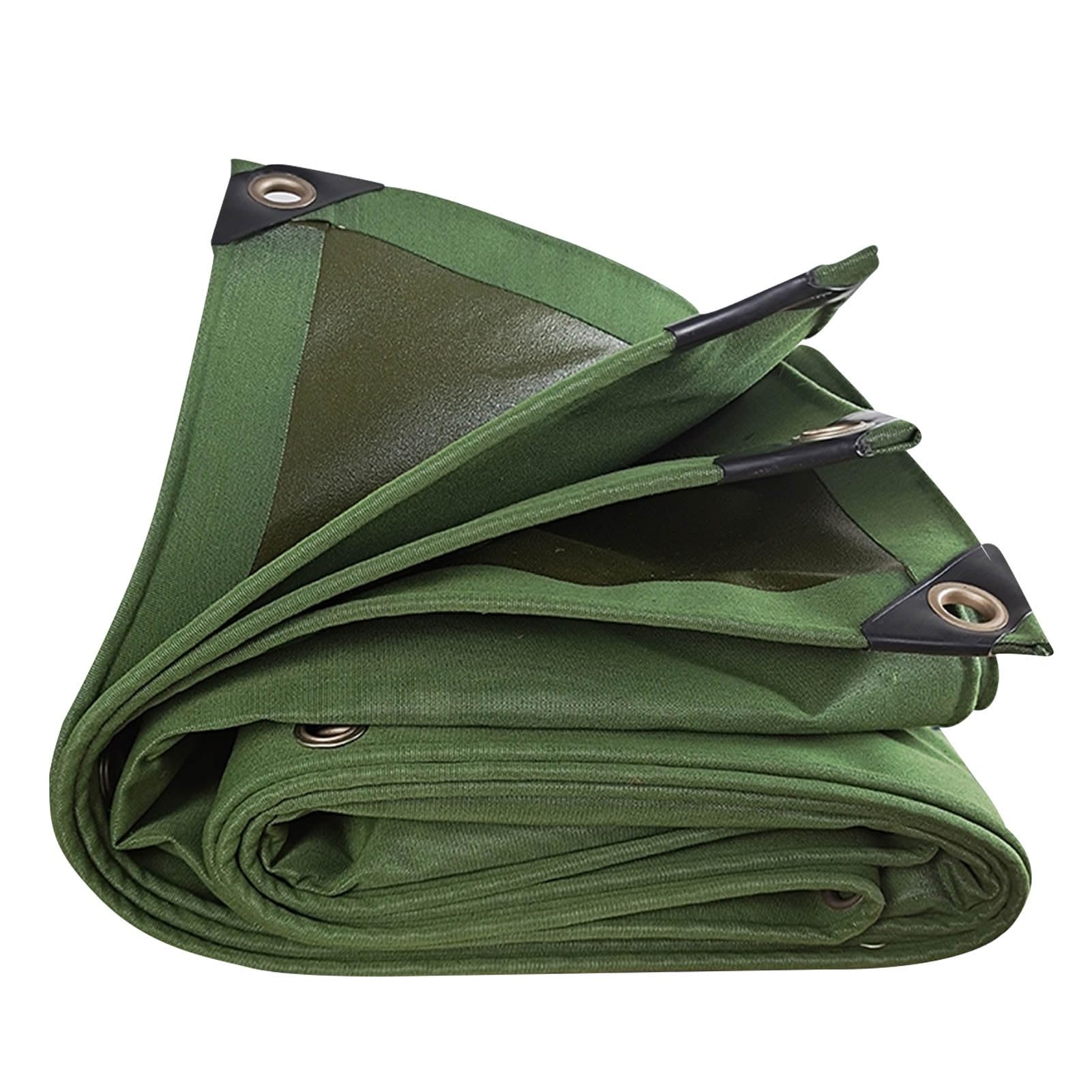 Lona de PVC verde con ojales 1x2 metros lona plegable impermeable para barco