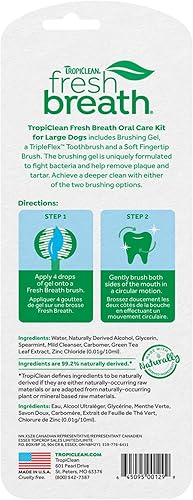 Miniatura 2 de TropiClean Fresh Breath - Kit de cuidado bucal para perros