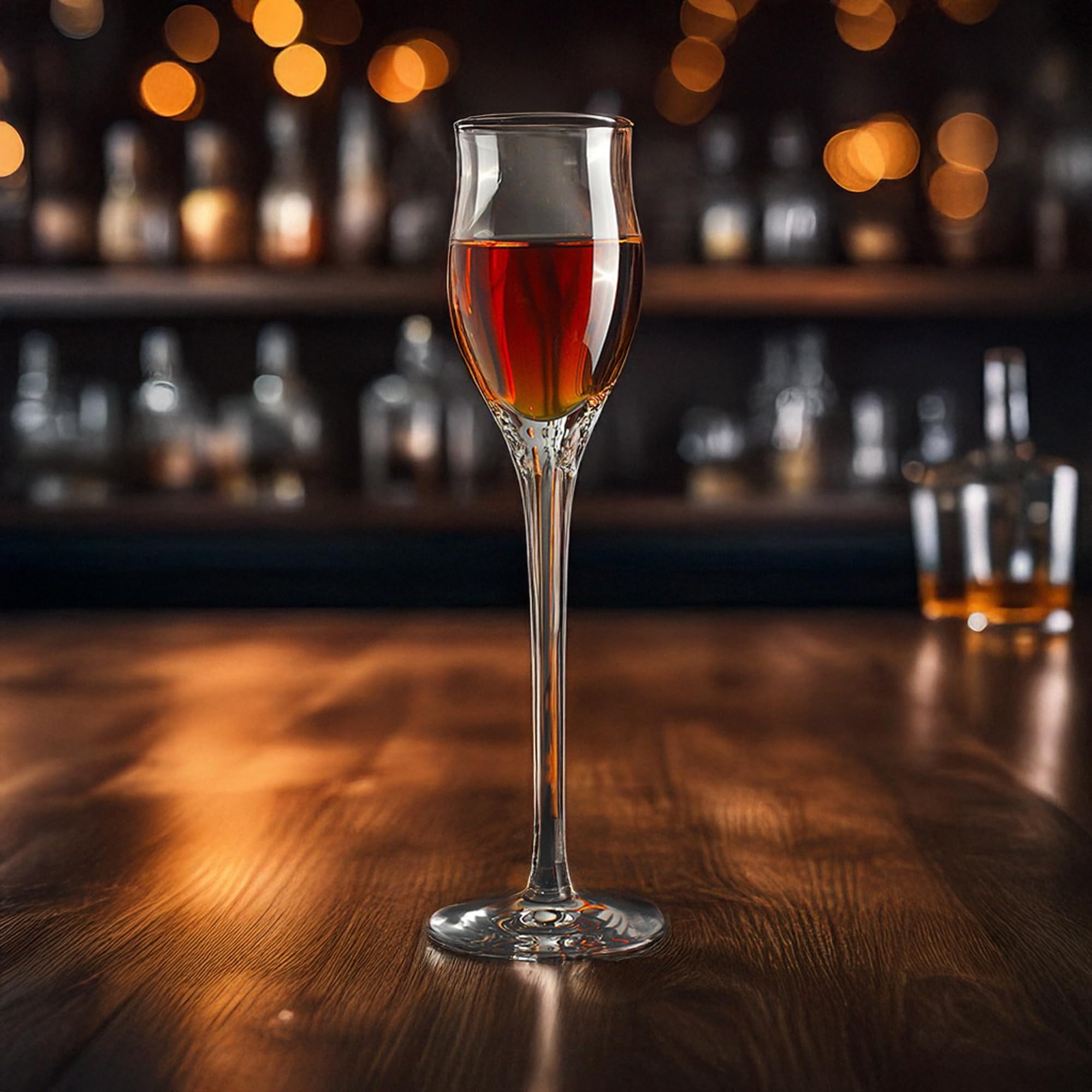 Stölzle Lausitz Likörgläser Quatrophil 6er-Set – Elegante Schnapsgläser mit Stiel ideal für Schnaps & Spirituosen – Hochwertige Grappagläser aus deutscher Herstellung – Spülmaschinen- & Stoßfest – Bild 5