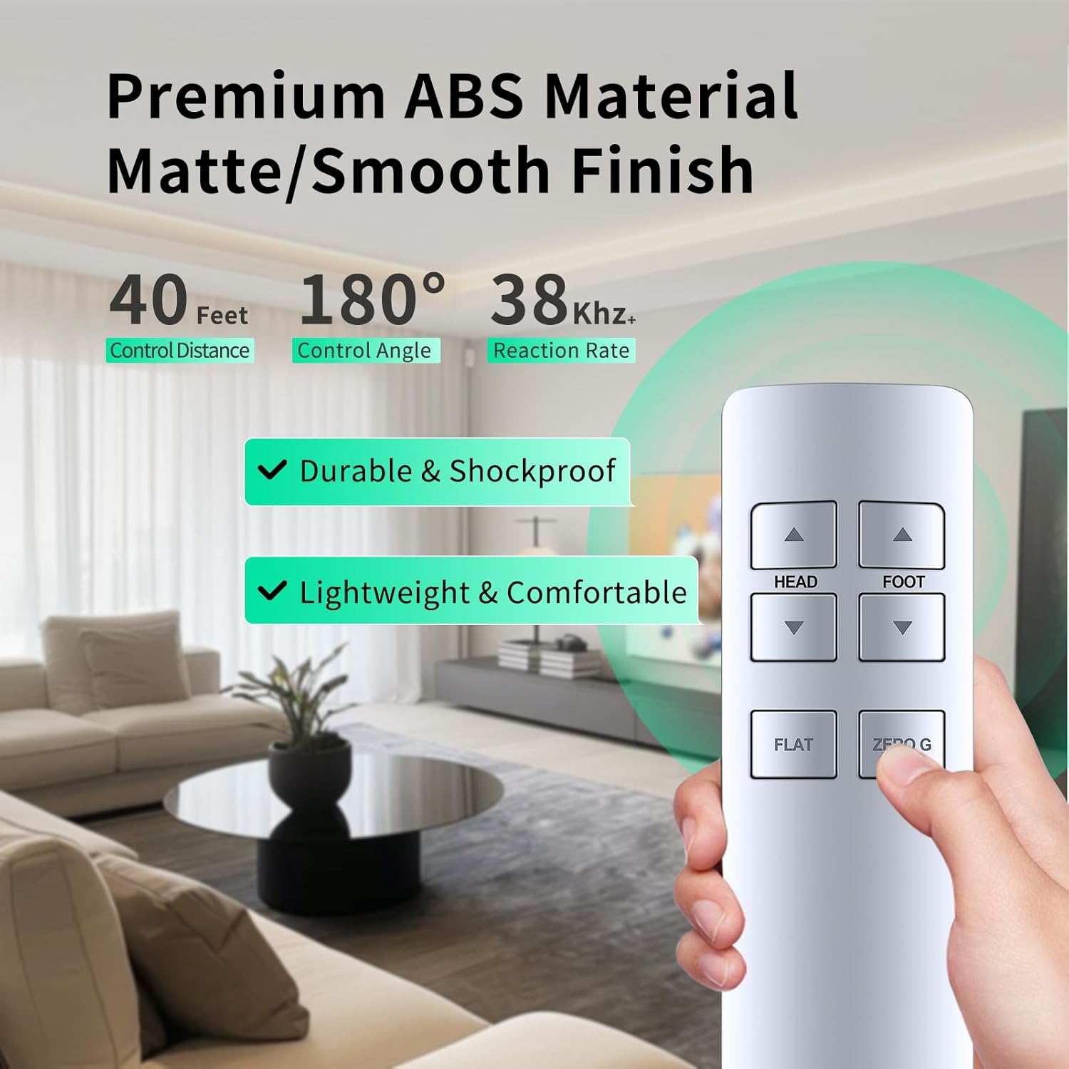 New Replacement Adjustable Bed Remote Control for Serta Motion Essentials Remotes for Adjustable Beds (3rd Gen Gray or iSeries Model)