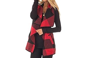 Womens Buffalo Plaid Vest - Stylish and Comfortable Layer for Your Everyday Wardrobe