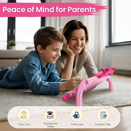 Miniatura 3 de UJoyFeel Tableta infantil de 7 pulgadas para niños de 3 a 7 años, tabletas para niños con aplicaciones de aprendizaje, WiFi, control parental,
