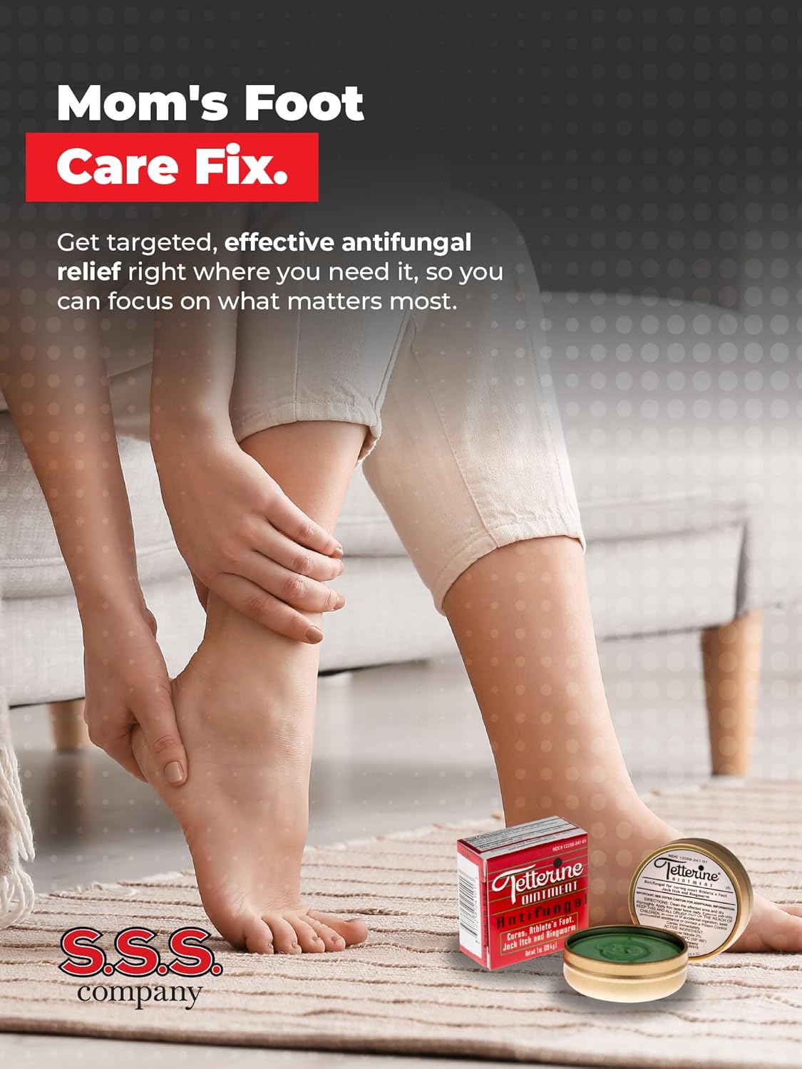 Tetterine Antifungal Salve (Green) 1 oz – Ointment for Athlete’s Foot, Jock Itch & Ringworm – Trusted Antifungal Relief Since 1883 – Miconazole 2% Formula in Metal Tin : Health & Household