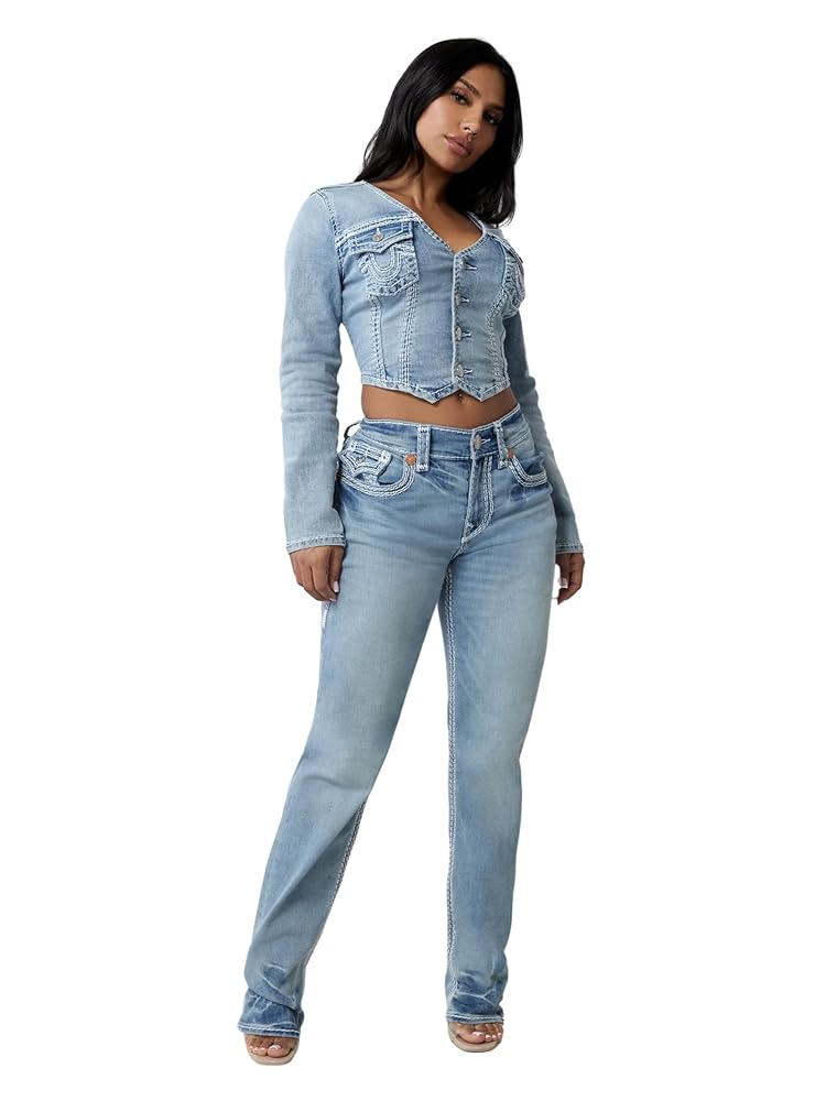 Amazon.com: True Religion Women's Ricki Relaxed Straight