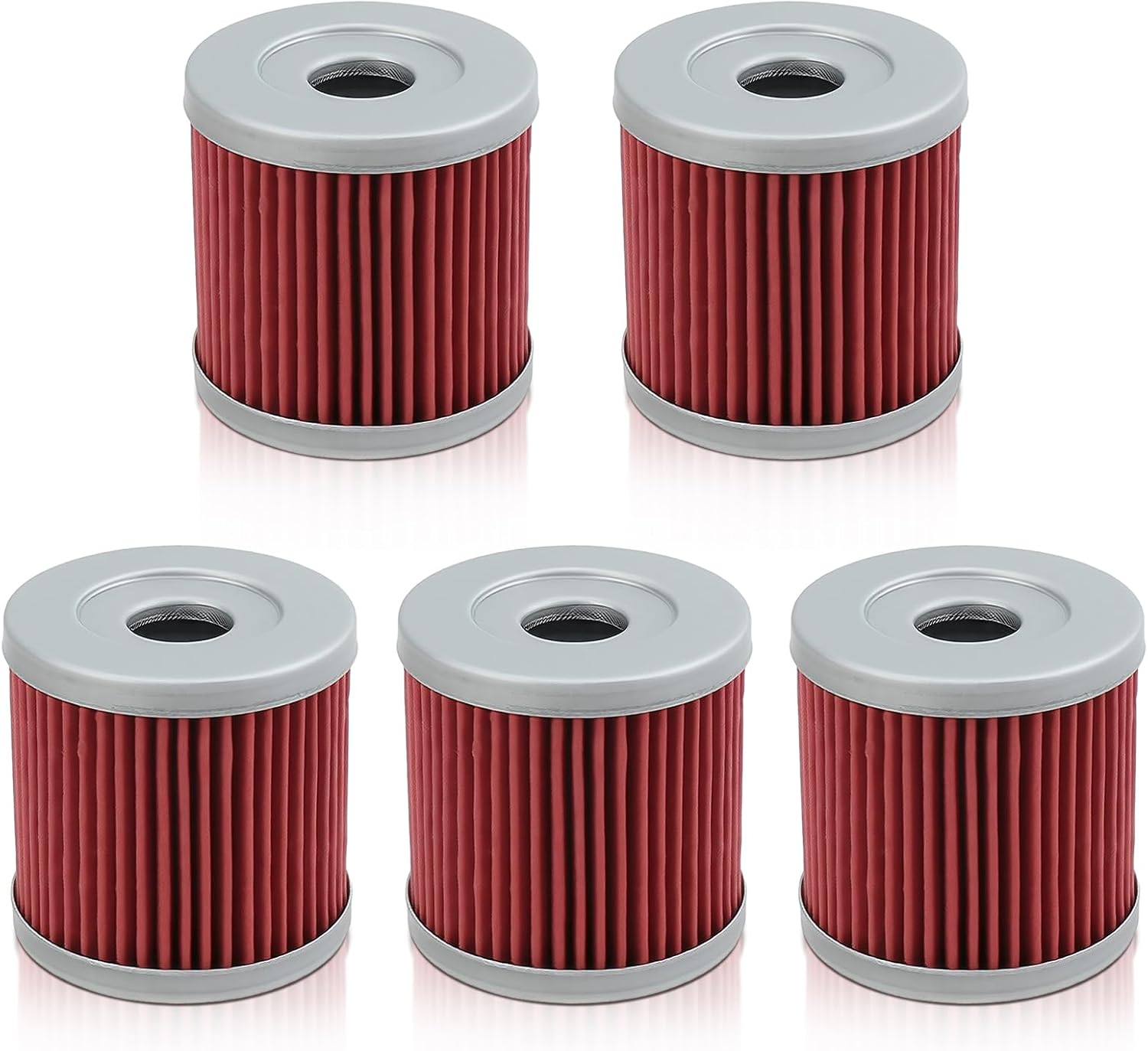MOTOALL Oil Filter for Suzuki LTZ400 LT-Z400 Quadsport 2003 2004 2005 2006 2007-2009 Pack of 5