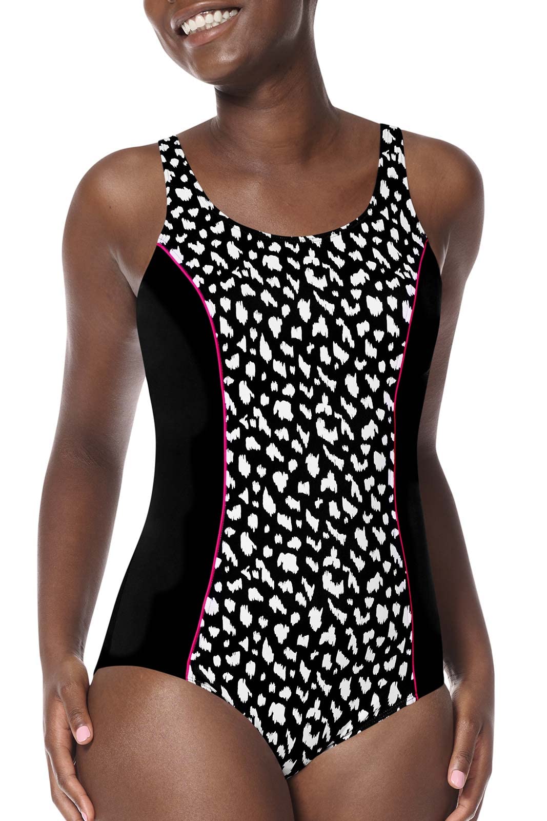 Photo 1 of Amoena Women's High Neck, Black/White