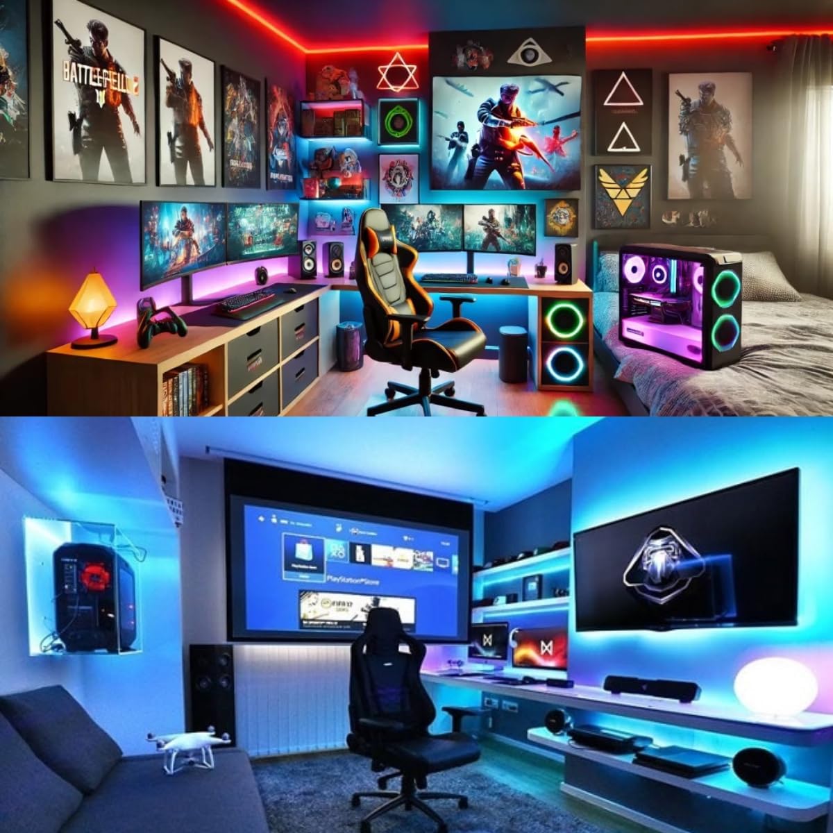 Fita LED Inteligente 【Bluetooth】 Aplicativo e Controle Remoto RGB 5050 USB 5 Metros
