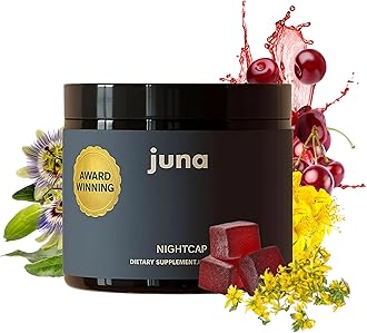 - Juna Nightcap Sleep Gummies — Plant-Based Phytomelatonin + 8 Botanicals for Deep, Restorative Sleep | Non Groggy | GABA, Magnesium, Tart Cherry, Passionflower | Sugar-Free, Vegan | 30 Gummies