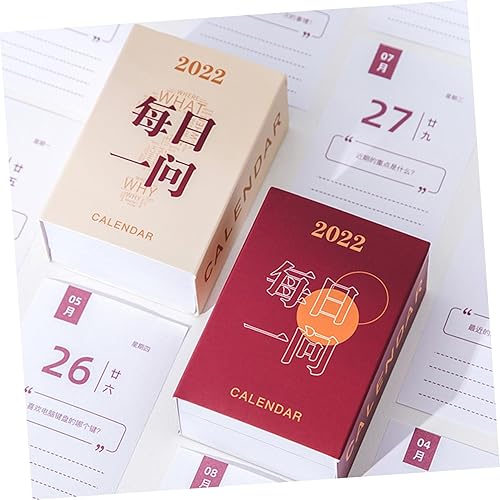 Miniatura 4 de Operitacx Accessories 2022 Tearable Schedule Planner easel Chinese style Hand torn tearable calendarios de adviento office accessories chic Paper
