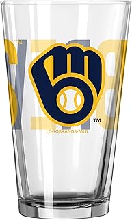MLB Overtime 16oz Pint Glass (Milwaukee Brewers)