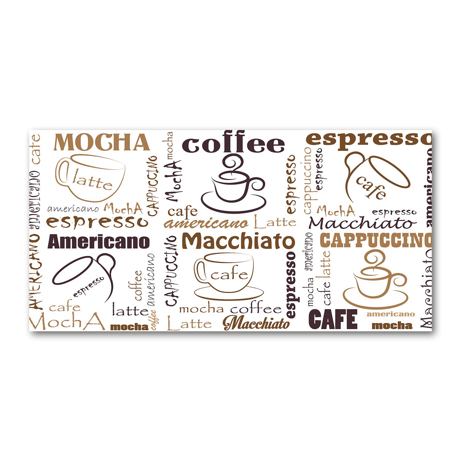 Image verre plastique 140x70cm cafe marron cree une ambiance bistrot chaleureuse