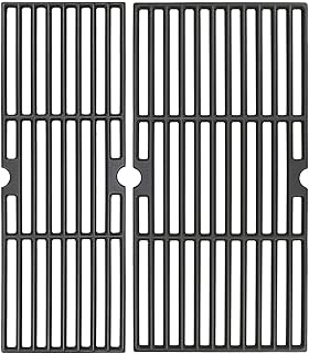 Utheer Grill Grates Replacement 18 Inch for Charbroil Performance 2 Burner 463625217, Cast Iron Cooking Grates for Charbroil 463673517, G470-0003-W1, G470-0002-W1,G321-0005-W1, 2 Pack