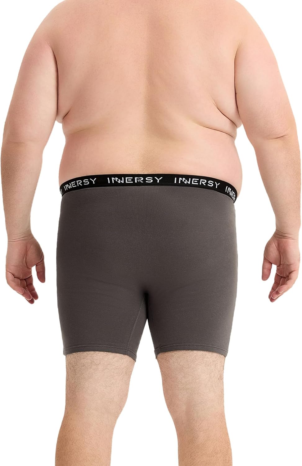 INNERSY Men's Big and Tall Boxer Briefs Cotton Stretch Moisture Wicking Underwear 5-Pack - Image 5