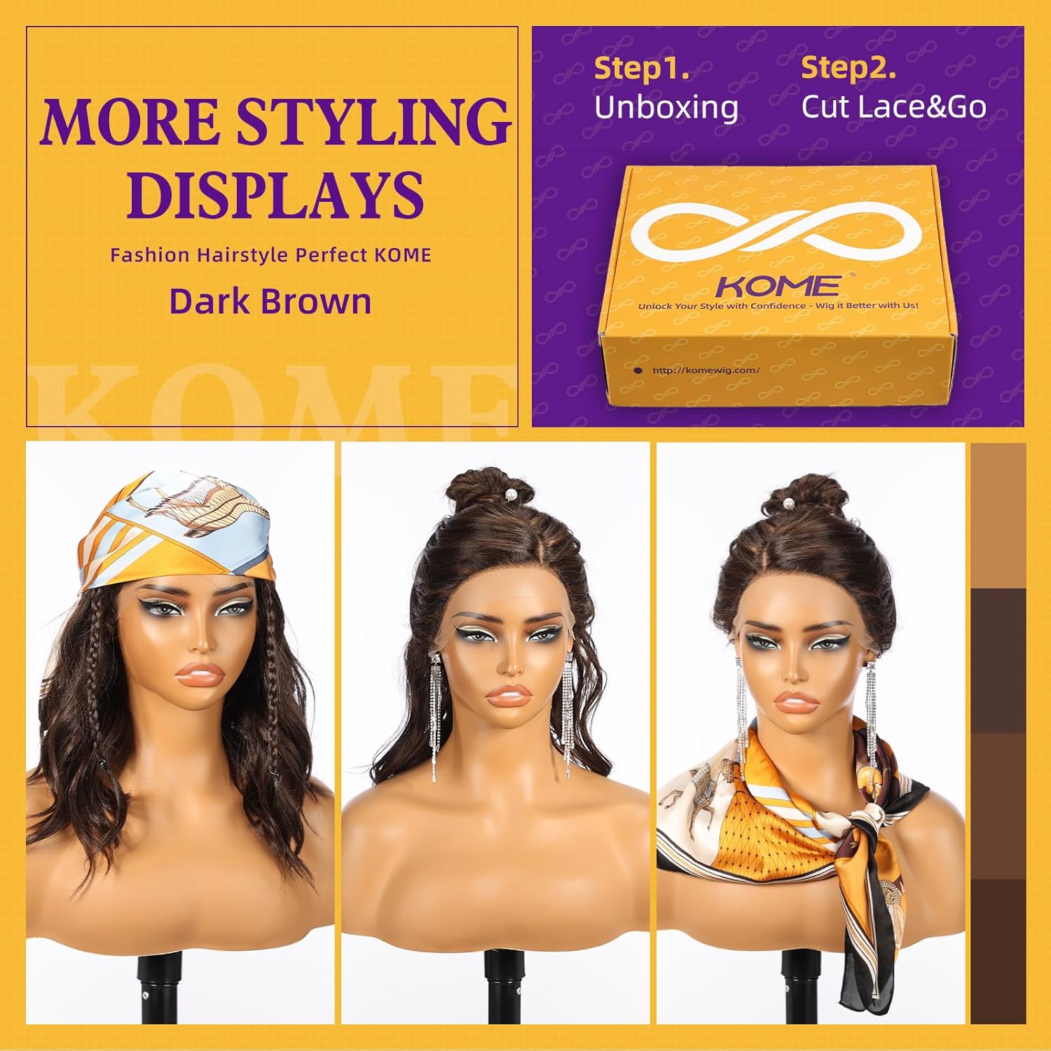 Dark Brown Synthetic Lace Front Wig,Side Part Short Curly Bob Wig,Shoulder Length Wig for Women Daily Use 16IN