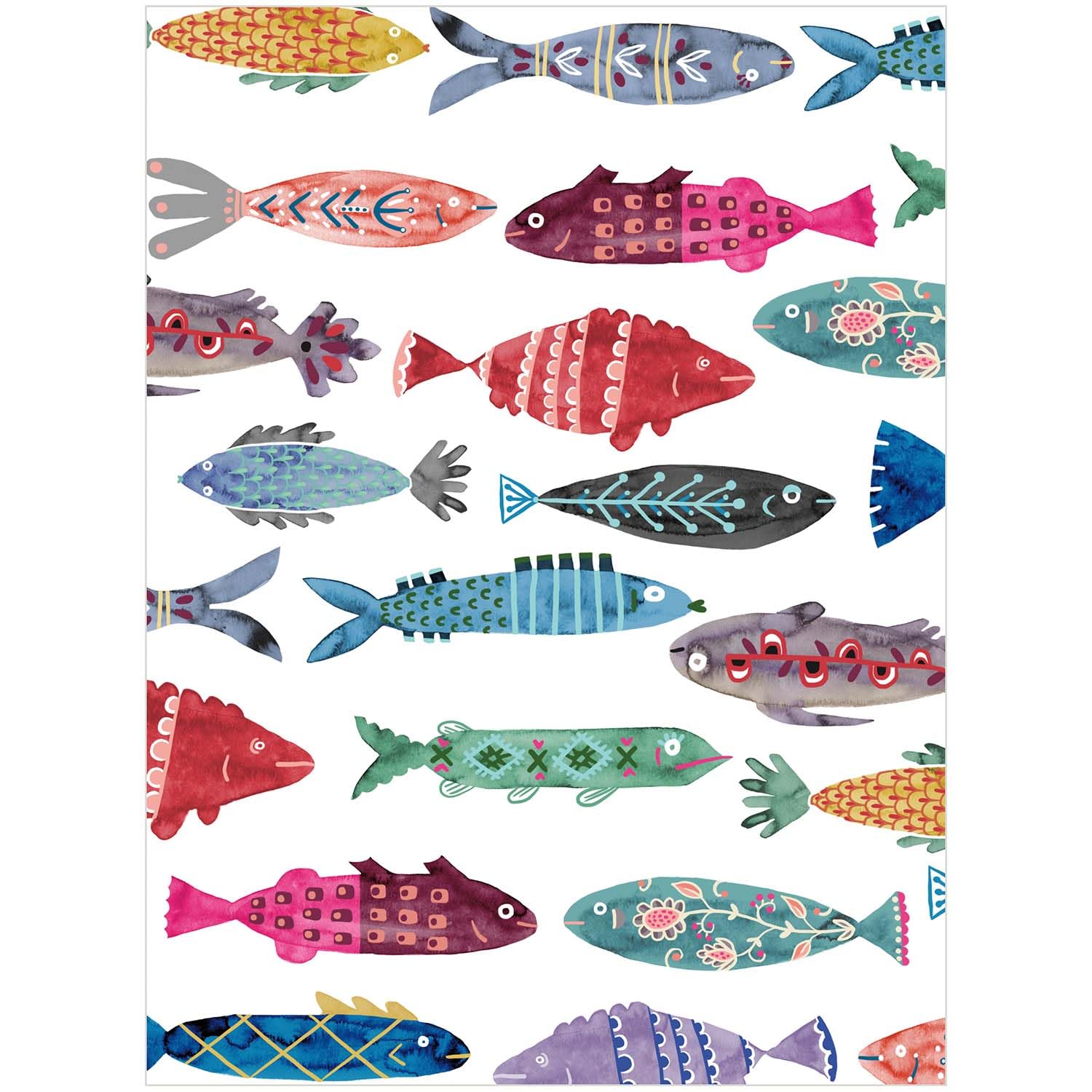 Legacy Fish Flow - Set di 2 quaderni a righe e vuoti, formato 8 x 6