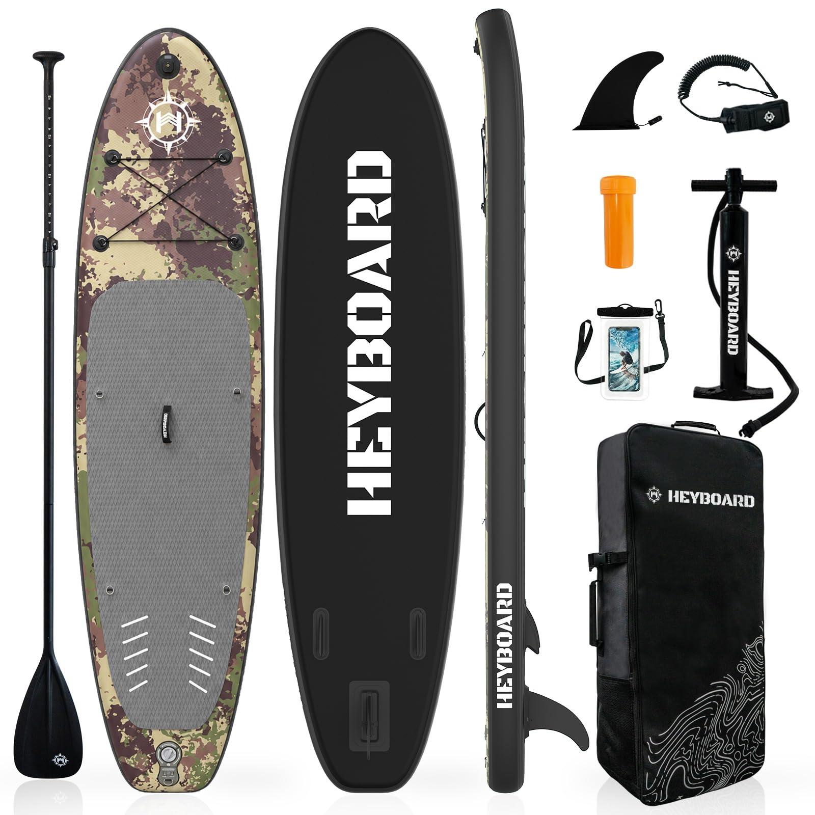 HEYBOARD SUP ALL ROUND 10'6 サップボード SUP Amazon.com : HEYBOARD Inflatable Stand Up Paddle Board 10'6