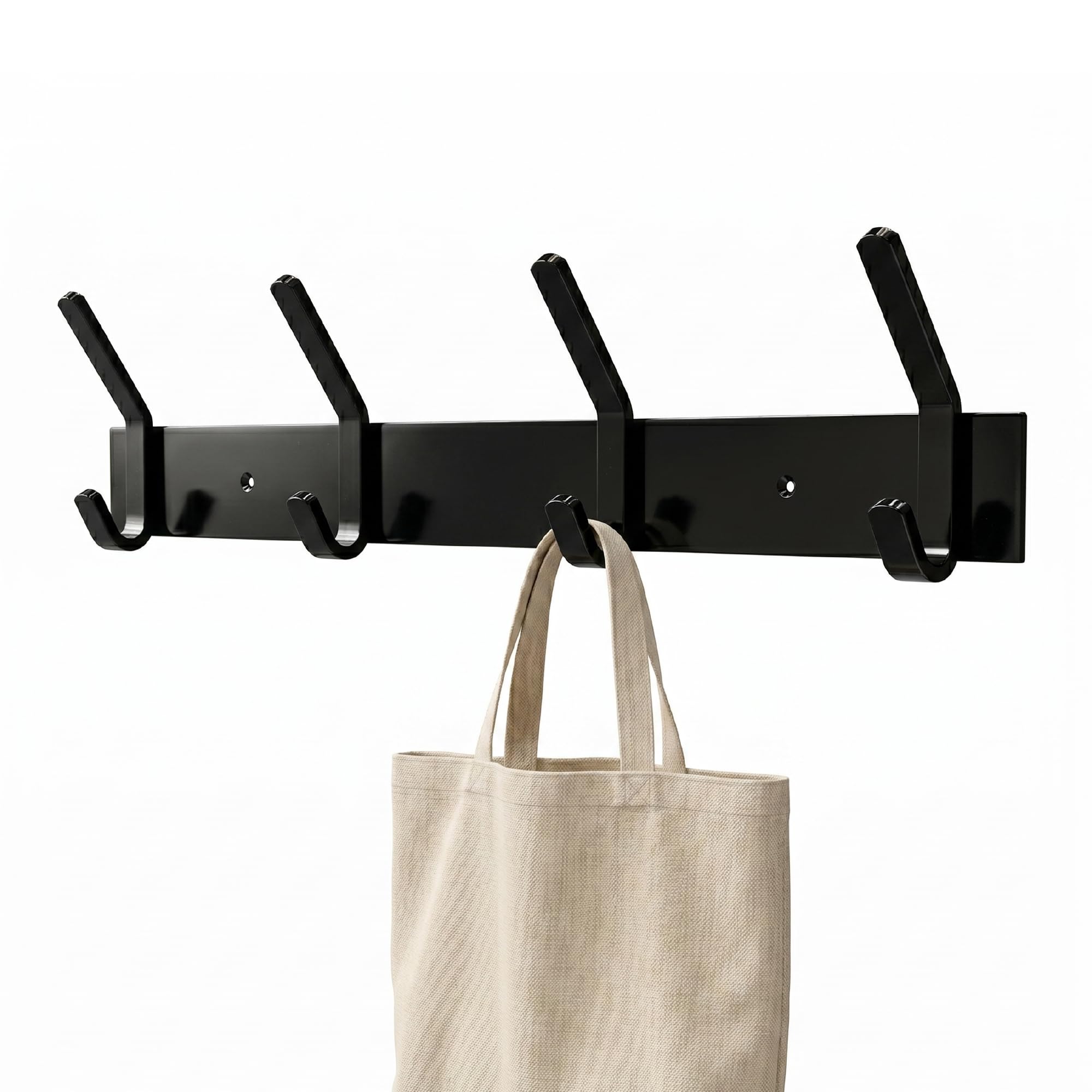 Amig Black - Wall-Mounted Multiple Coat Rack - 405 X 105 X 45 Mm - Hanger - Made Of Steel. Mod. Cm38