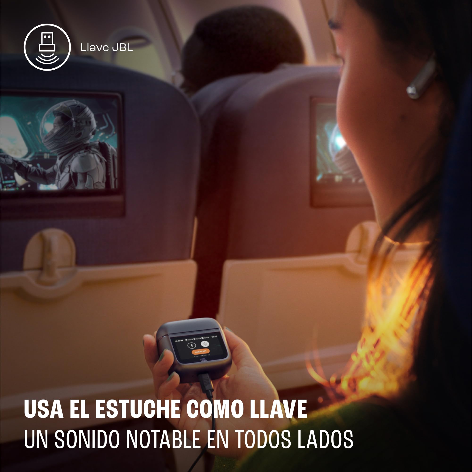 JBL Tour Pro 3, Auriculares True Wireless con Cancelación de Ruido, Negro | Estuche de carga inteligente, 44 horas de autonomía, Bluetooth 5.3, JBL Spatial 360 Sound y Seguimiento de Cabeza