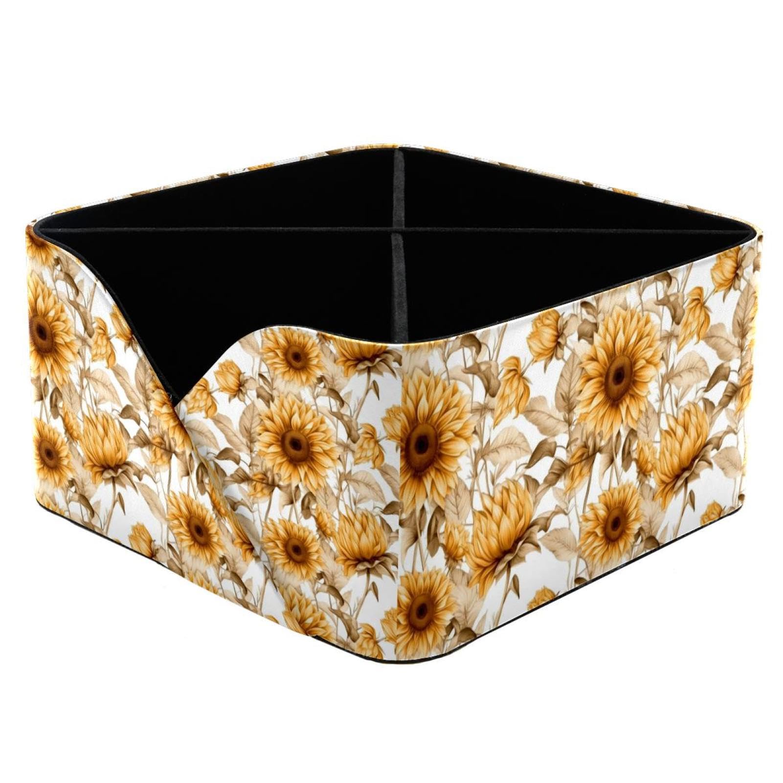 Organiseur de bureau tournesol à 4 compartiments pour stylos