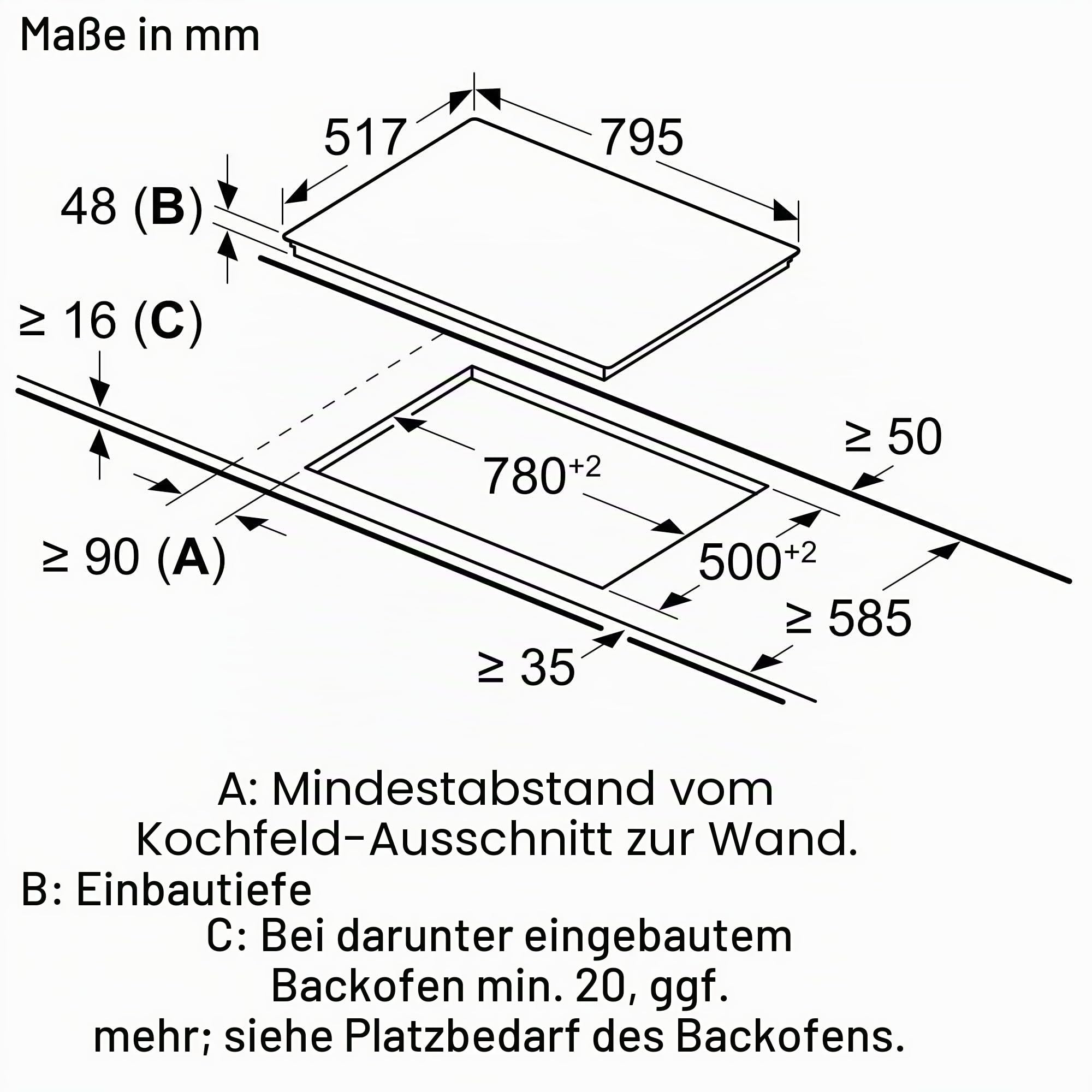 Bosch HBD632LS82 Einbau-Backofen-Set bestehend aus Einbau-Backofen 60 cm Serie 6 HBG537BB4 & Elektro-Kochfeld 80 cm Serie 4 PKH845BB1D, Air Fry, Leichte Reinigung, 3D-Heißluft, Bräterzone