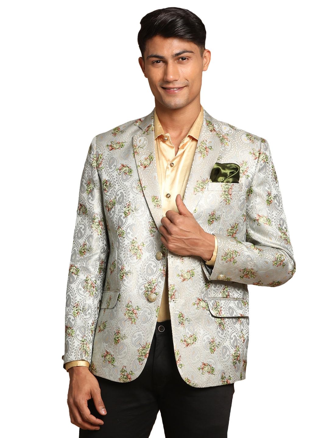 vastramay Men's Jaquared Blazer-picture-30