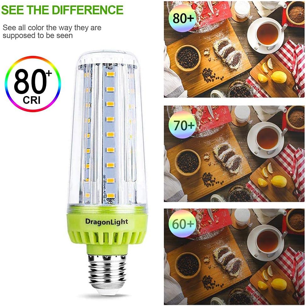 Flash Sale 20W Super Bright Corn LED Light Bulbs(200 Watt Equivalent) - 3000K Warm/Soft White 2320 Lumens CRI 90+ E27 Base for Large Area Lighting - Garage Workshop Office Porch Yard[Twin Value Pack]