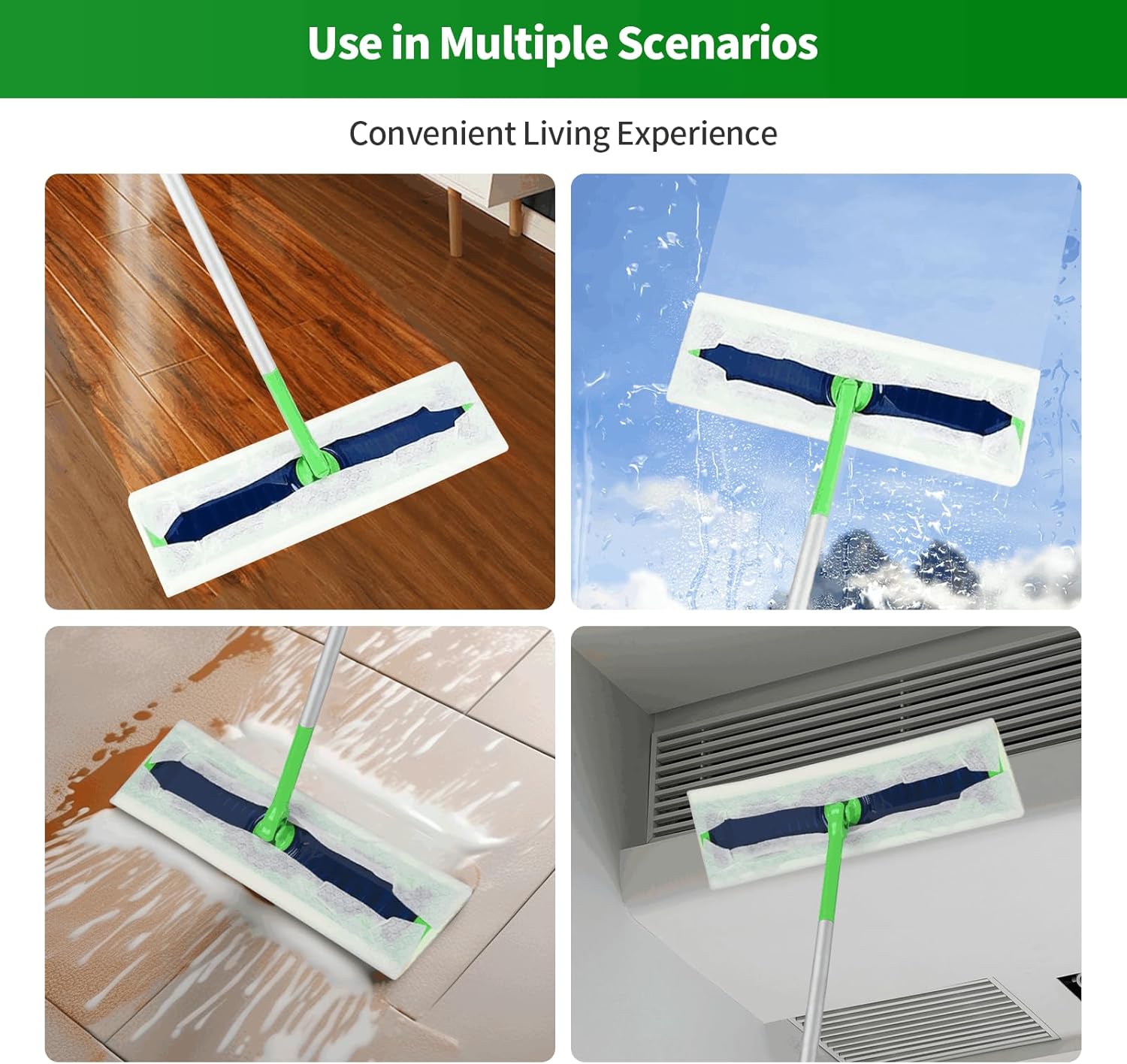 60 Count Thicken Heavy Duty XL Dry Sweeping Cloths for Swiffer Sweeper XL Mop,Disposable X-Large Pet Dry Mop Refill,Multi-Surface Dry Cloth Refills for Floor Cleaning