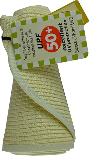 Miniatura 2 de Jeanne Simmons Visera de paja de papel de verano para mujer, protección UPF 50+, color marfil, Marfil