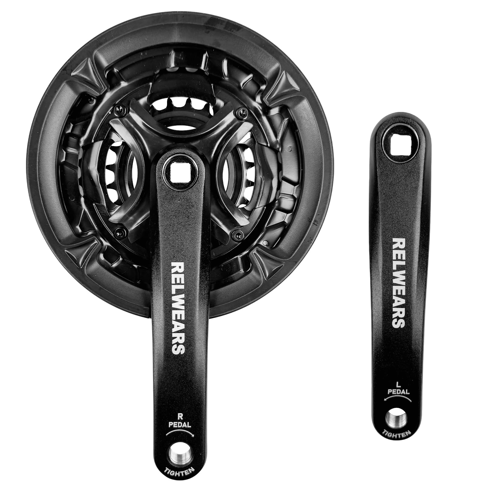 Bike Crankset 42-34-24T Square Taper Set 170MM Crank Arm