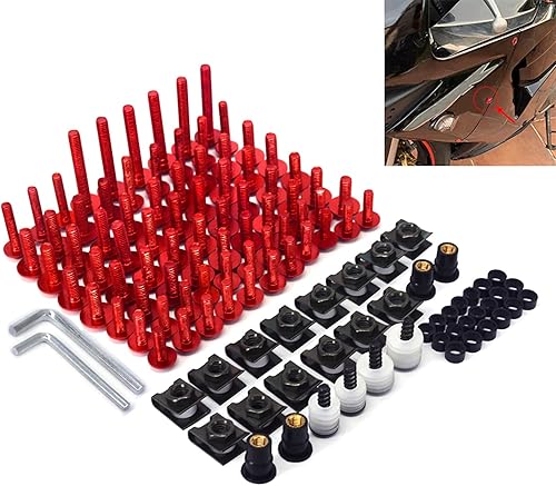 Kit de pernos de carenado para parabrisas de motocicleta, de aluminio CNC, universal