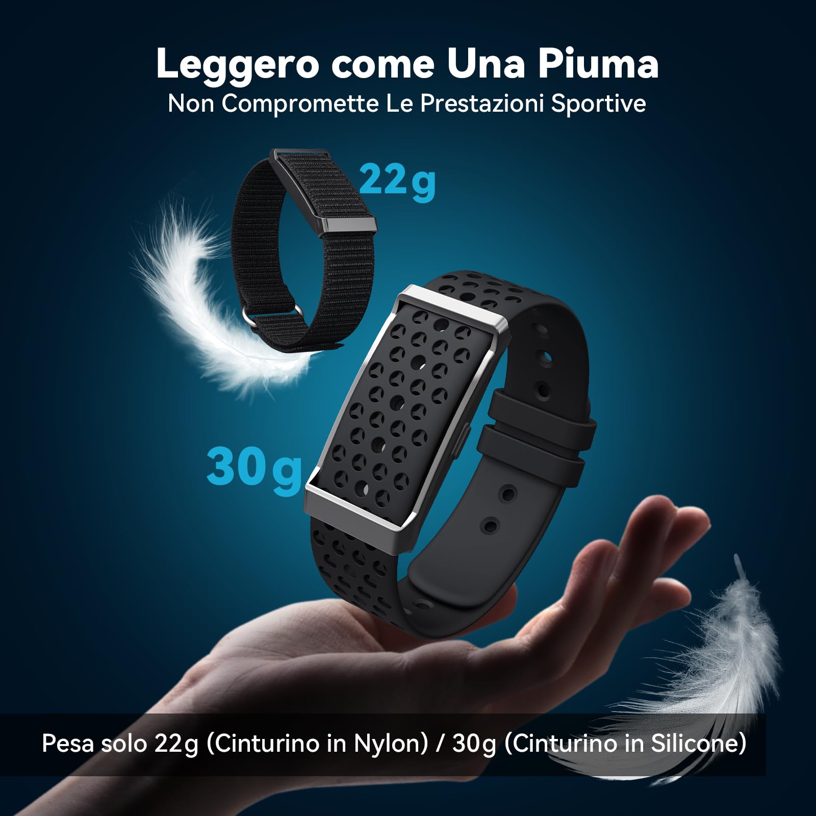 iSo Tech Smart Braccialetto Fitness Band senza Display, Smartwatch Fitness Tracker Monitoraggio 24/7 Attività, Sonno Frequenza Cardiaca, Modalità Multisport, Autonomia 30 Giorni IP68