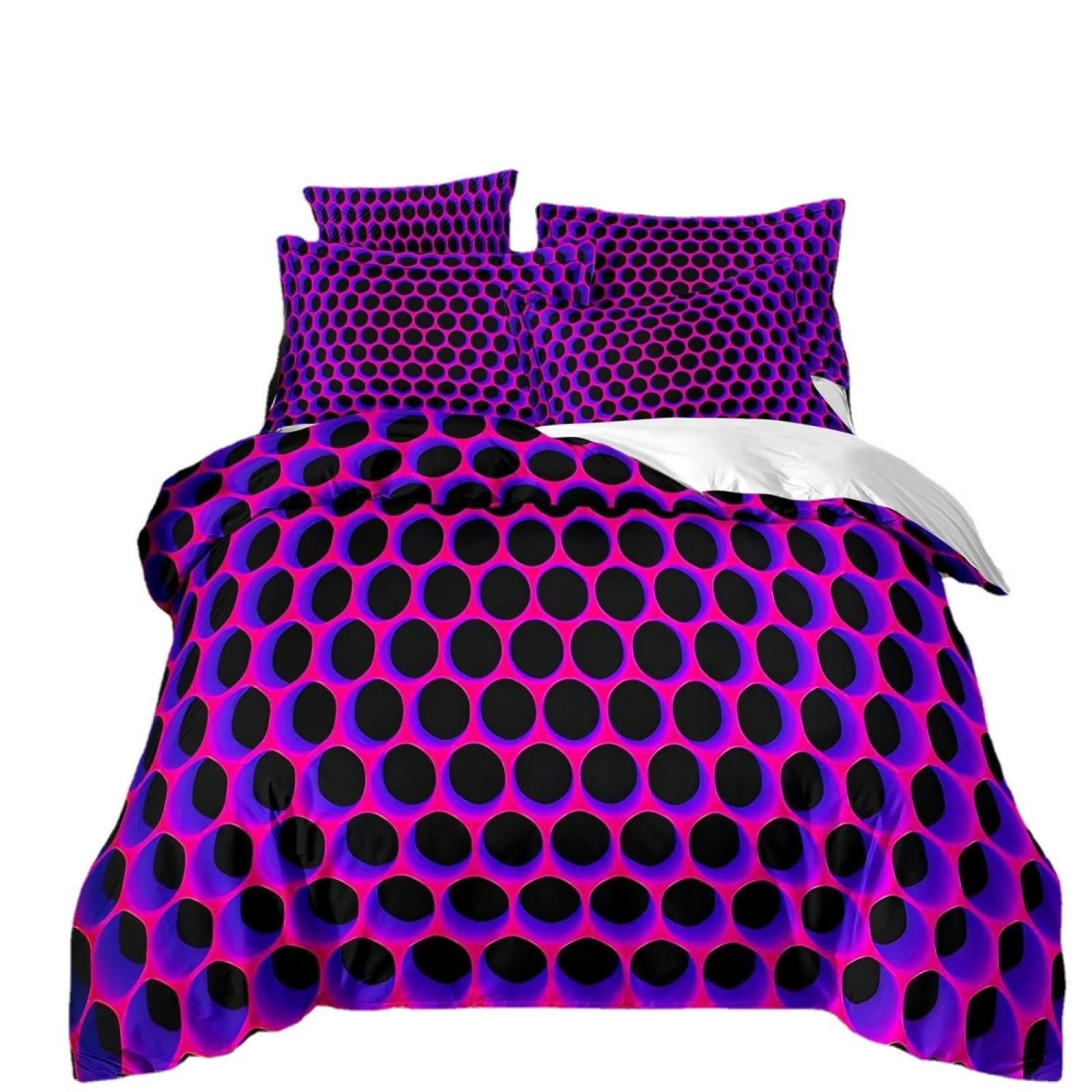 Double Duvet Set Black Purple Bedding Double Bed Set Duvet Cover Sets