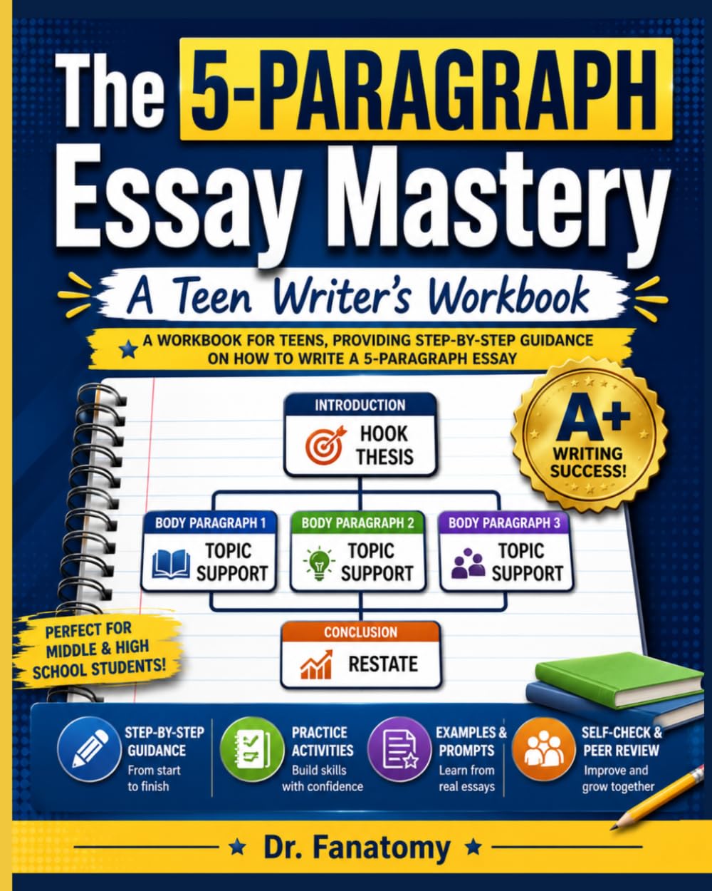 The 5-Paragraph Essay Mastery : A Teen Writer's Workbook: A Workbook for Teens, Providing Step-by-Step Guidance on How to Write a 5-Paragraph Essay (Young Writer)