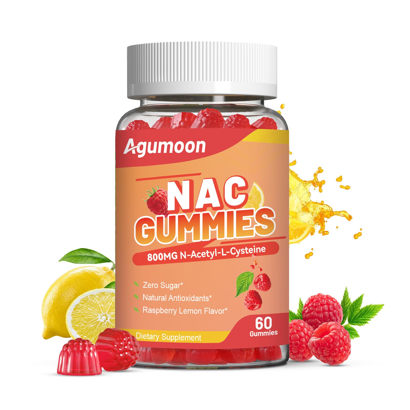 Sugar Free NAC Gummies for Kids & Adults N-Acetyl Cysteine Vegan