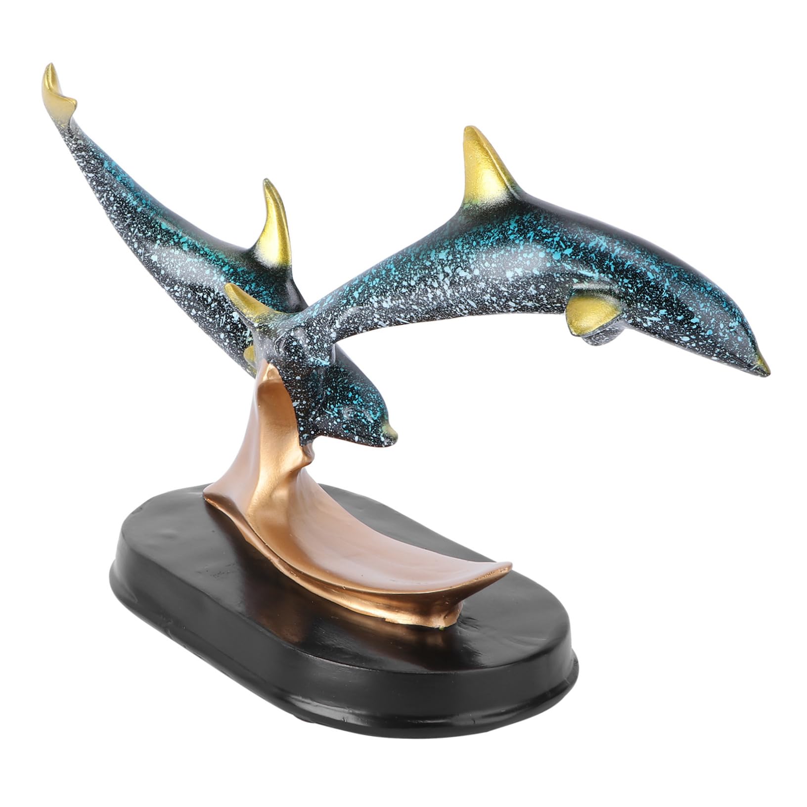 Figurine dolphin en résine décor de bureau chambre enfant créatif