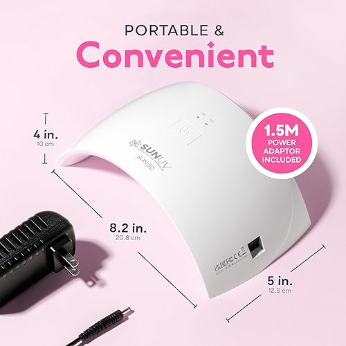 Miniatura 3 de Lámpara secadora de uñas SUNUV de 24 W. , Rosado
