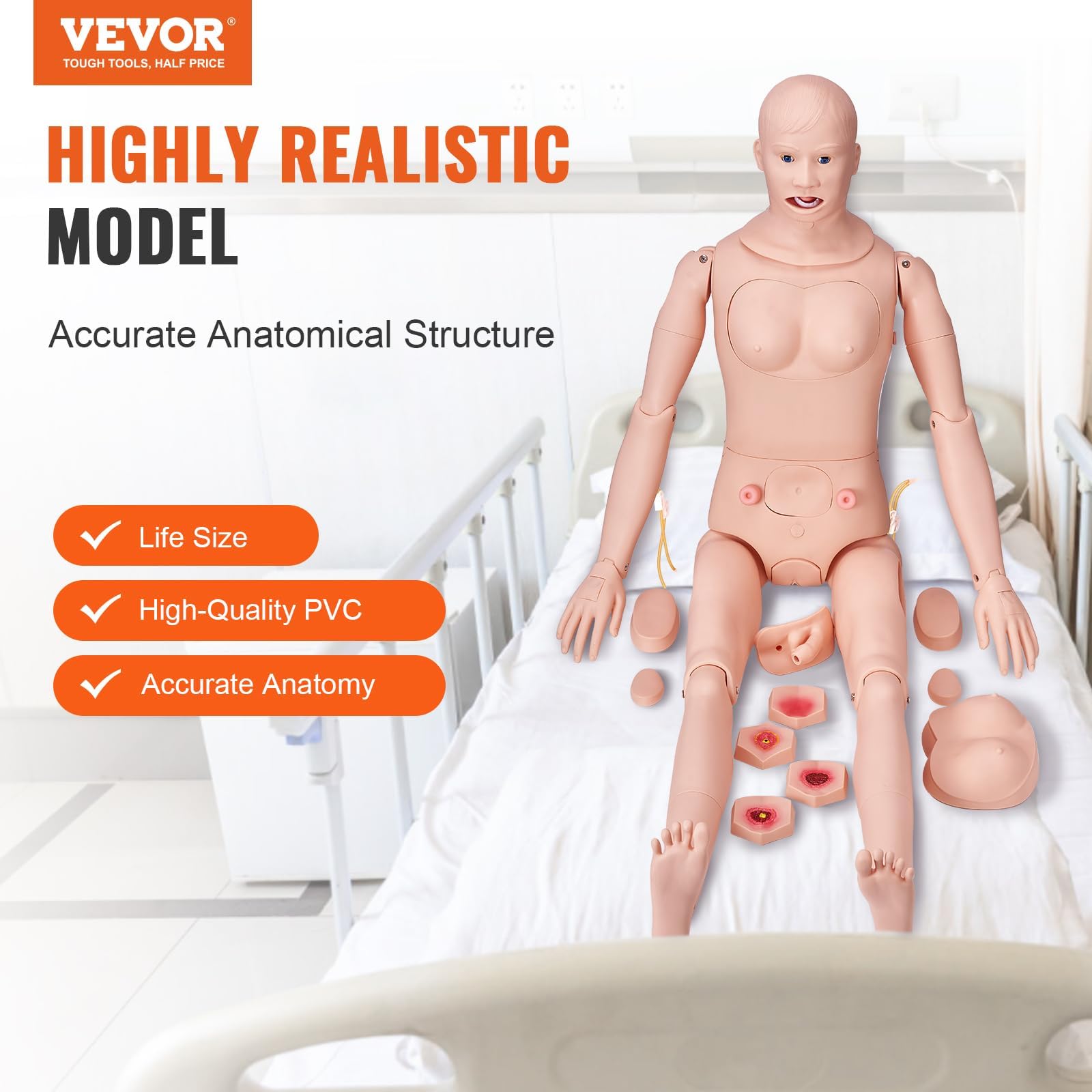 VEVOR Nursing Manikin, High Simulation 65